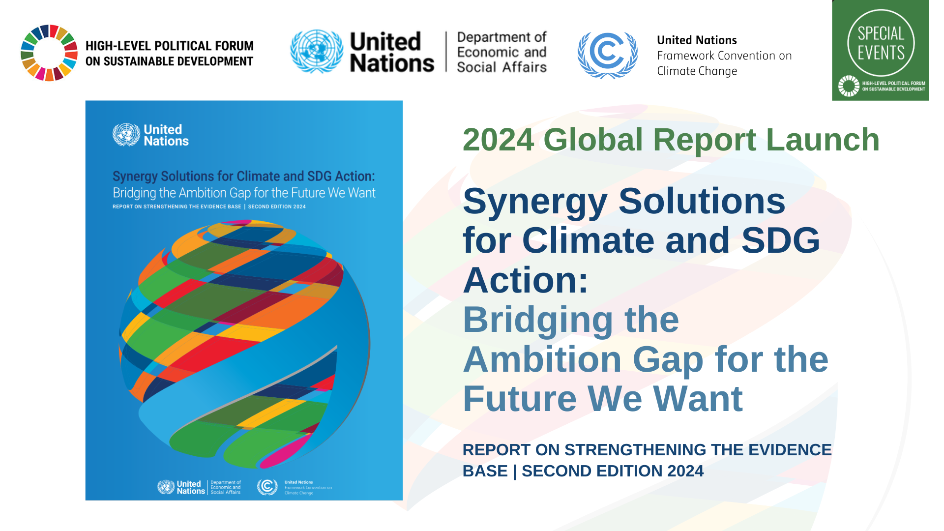 Synergy Solutions For Climate And SDG Action Bridging The Ambition Gap